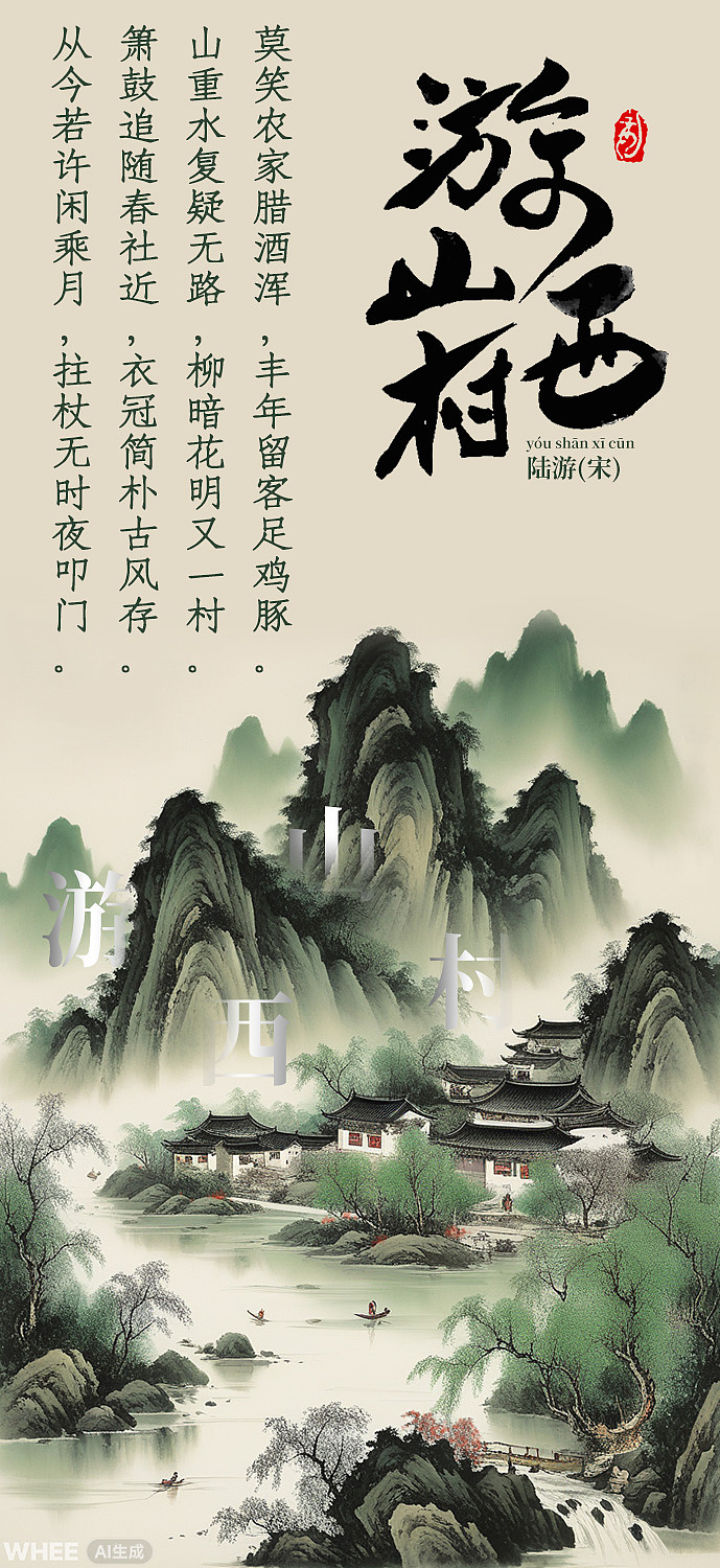 游山西村-宋·陆游