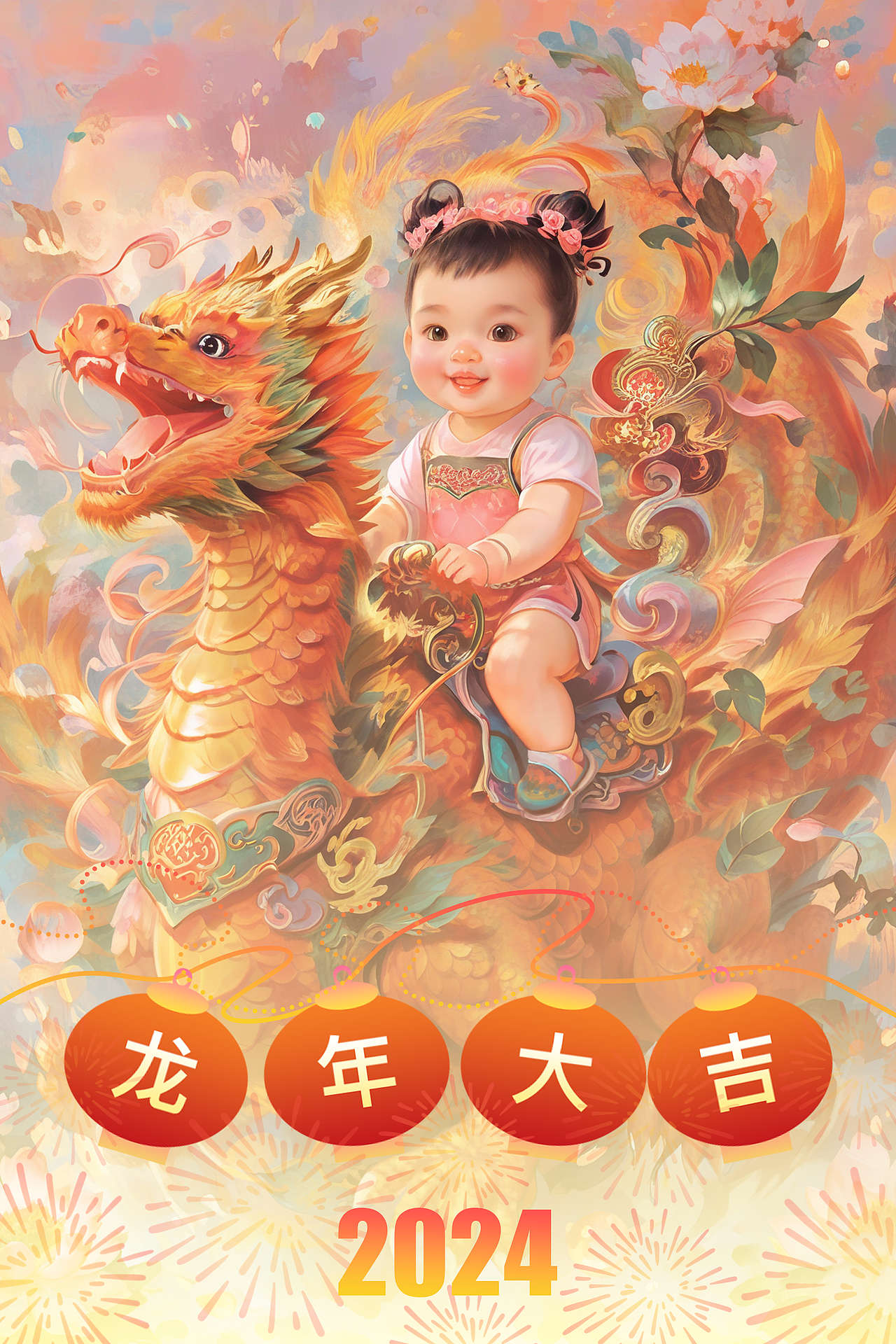 龙年守护神(图ZMzYwNTYzMjcy) - AI作品 - 站酷设计师棉棉的绘画原创素材 - 站酷ZCOOL