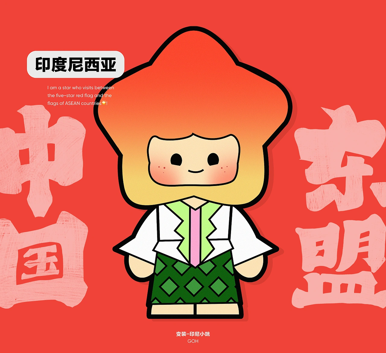 IP形象设计｜中国-东盟咣咣Goh！