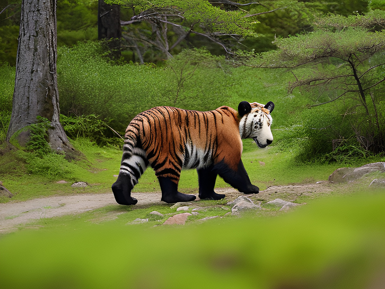 AI 人工智能生成 长白山地方特色 顶流动物园里的动物形象插画与故事分享（图ZMzcwNTUzNDI0） - 海报 - 站酷设计师未来之王原创素材 - 站酷ZCOOL