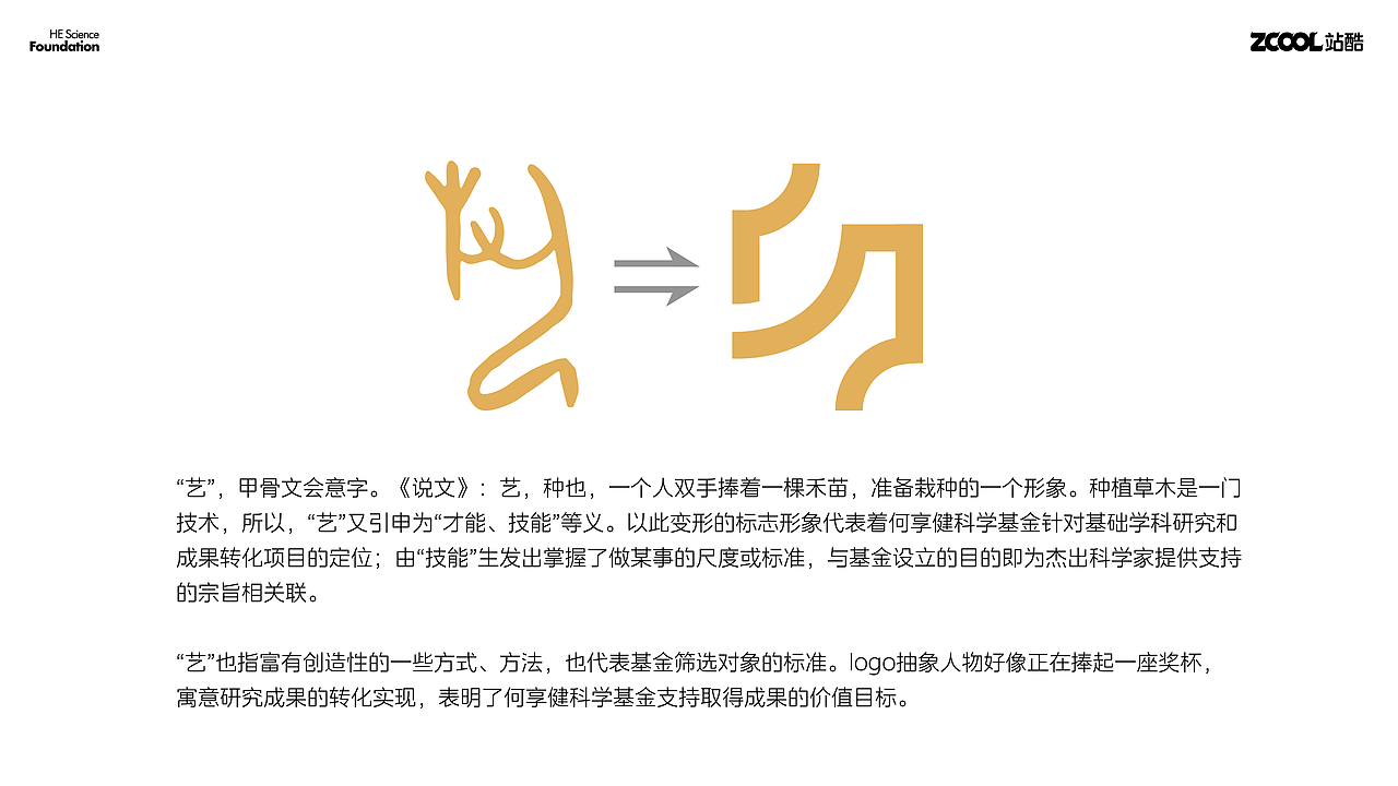 何享健科学基金logo&slogan设计