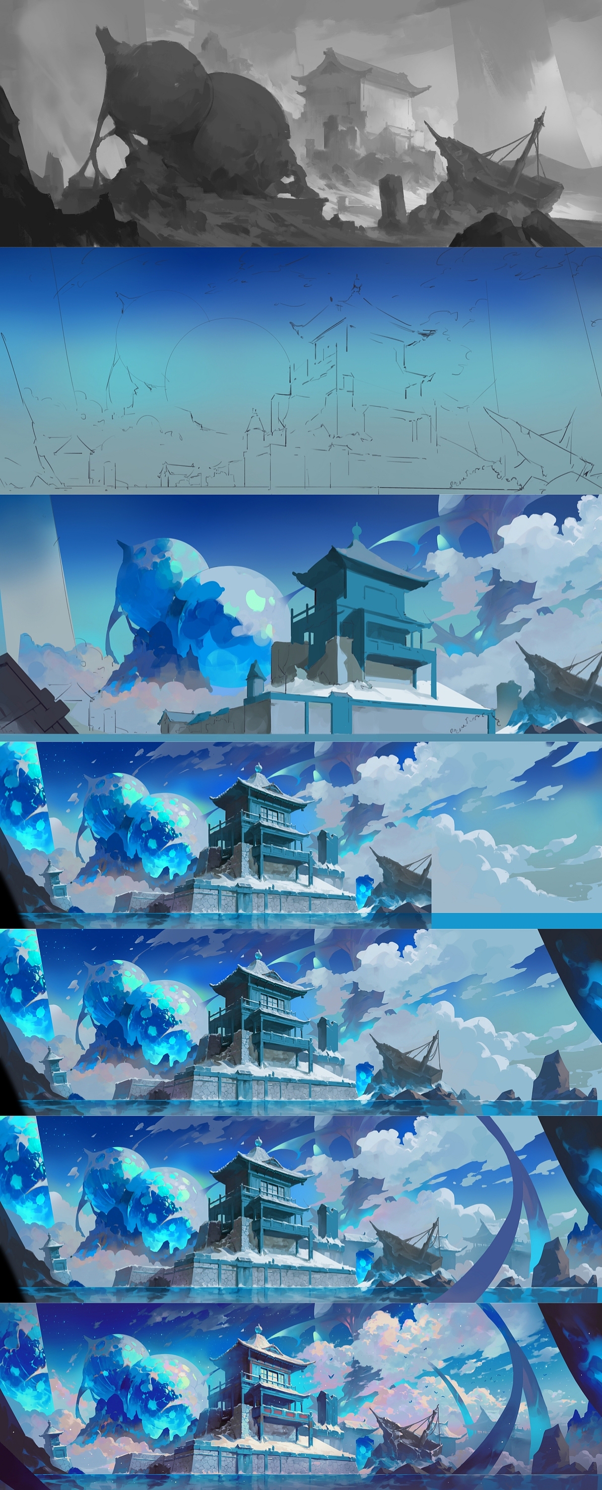 三国杀【一将成名-国潮典韵】-景泰蓝主题孙尚香（图ZMzQ3ODMzNjgw） - 概念设定 - 站酷设计师大哥阳原创素材 - 站酷ZCOOL