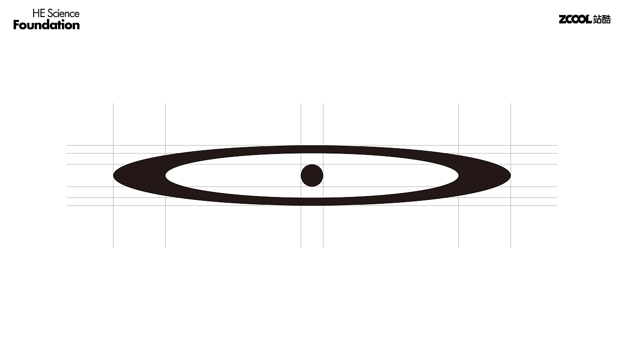 标志设计以原子与电子设计何享健科学基金logo