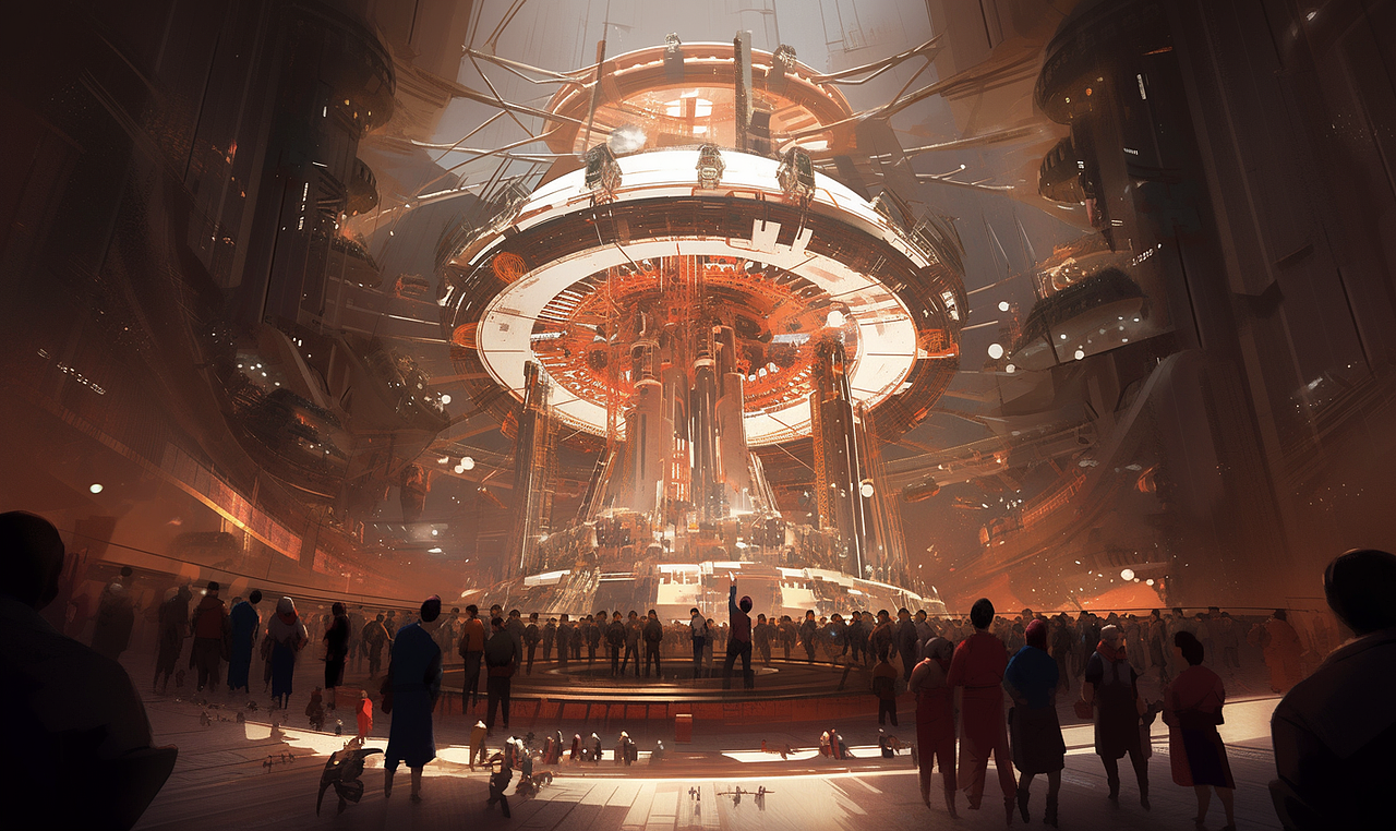 机械乌托邦？潘多拉?（图ZMzU1OTM3Nzg4） - AI作品 - 站酷设计师Grace小姨娘原创素材 - 站酷ZCOOL