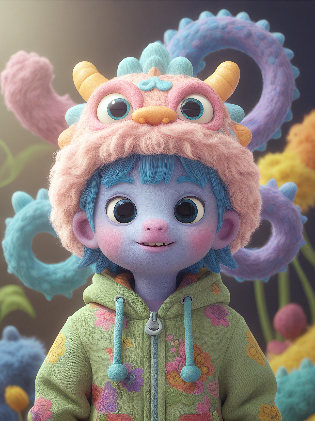 用WHEE生成的超可爱的龙年守护神~（图ZMzU5NDAzODU2） - AI作品 - 站酷设计师好消息哇原创素材 - 站酷ZCOOL