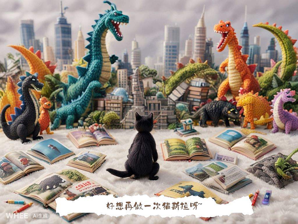 《猫斯拉的故事》（图ZMzY5NjU0MjY0） - AI作品 - 站酷设计师Z33463154原创素材 - 站酷ZCOOL