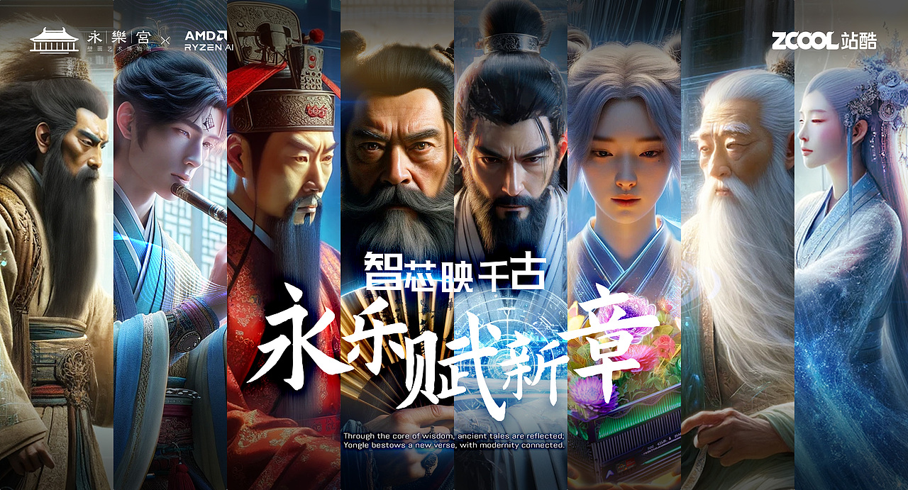 智芯映千古，永乐赋新章（图ZMzU4NzY5NzY0） - AI作品 - 站酷设计师同田贯正国原创素材 - 站酷ZCOOL
