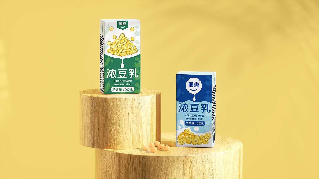 開鑫浓豆乳，就爱喝这一杯哦。（图ZMzUyMTkwNjg0） - 包装 - 站酷设计师浅茉之设原创素材 - 站酷ZCOOL