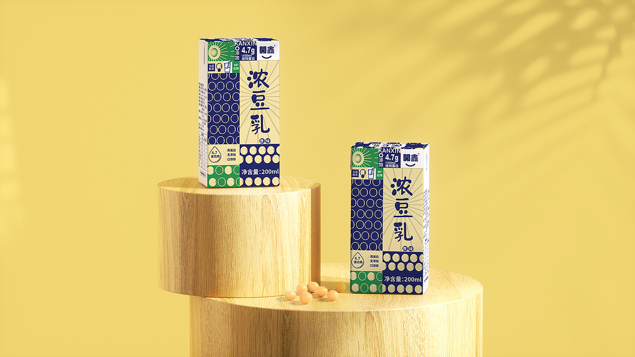 开鑫浓豆乳包装设计
