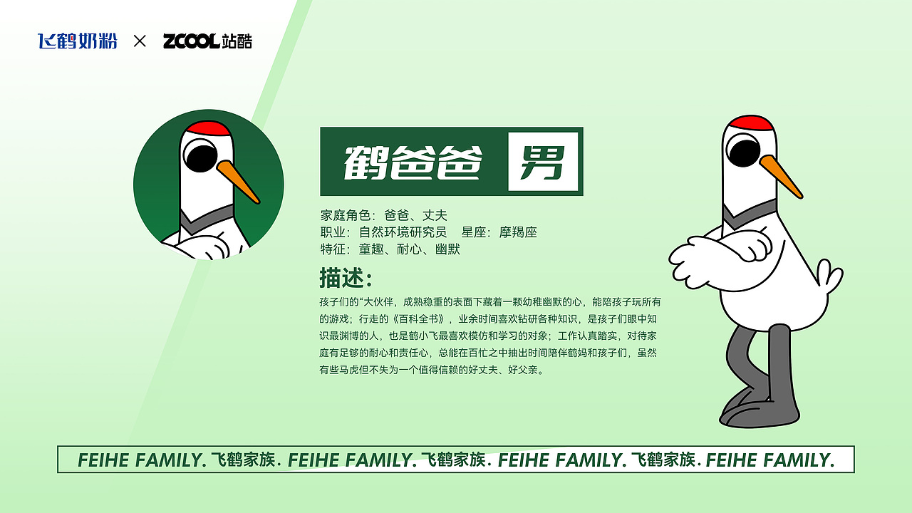 鹤小飞和飞鹤家族（图ZMzM5Mjk3NTk2） - IP形象 - 站酷设计师设想视觉设计原创素材 - 站酷ZCOOL