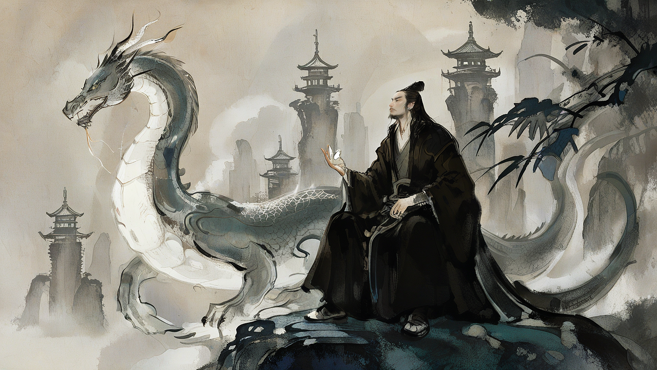 《我的龙年AI守护神——善恶双生》（图ZMzU4NjE4MjQw） - AI作品 - 站酷设计师炸毛巫婆原创素材 - 站酷ZCOOL