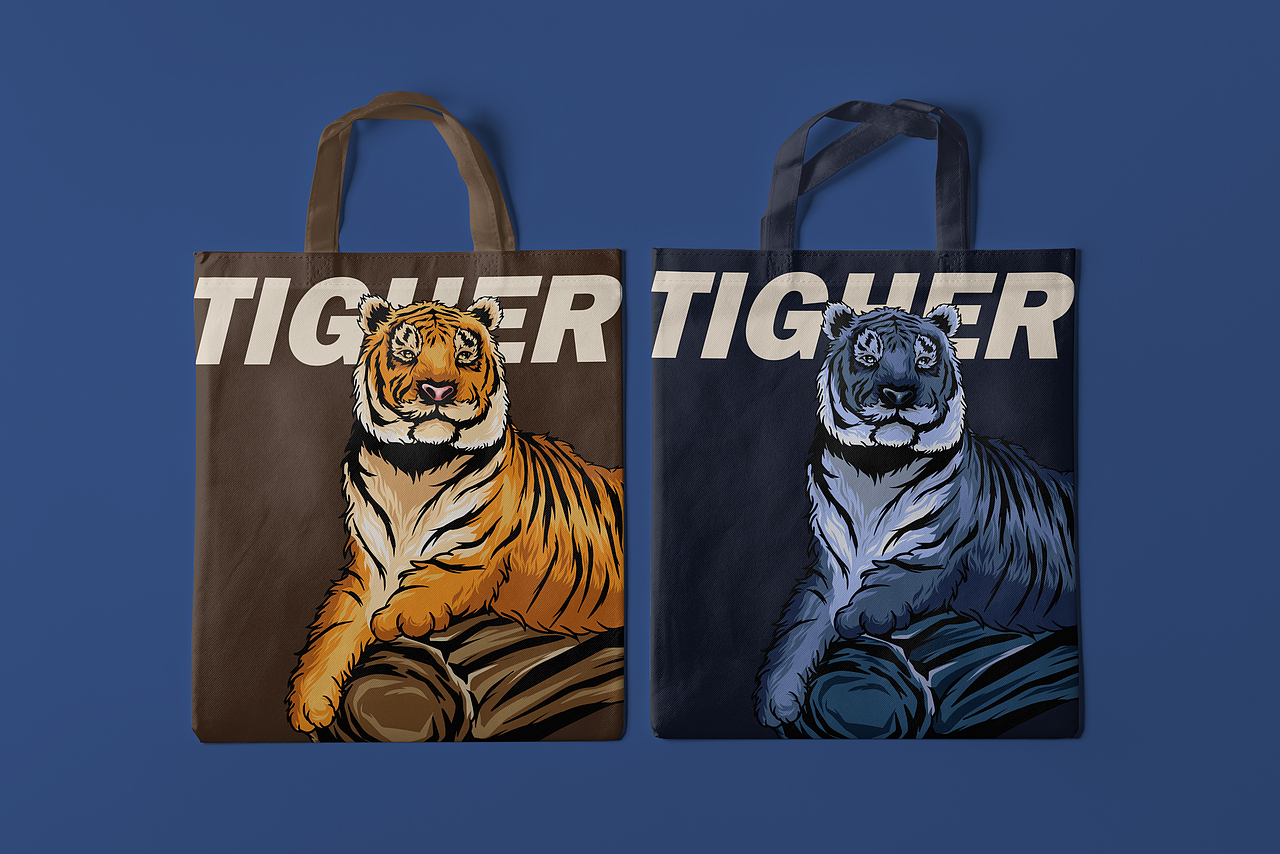 珍稀野生动物-虎（图ZMzY1Mzg3Mjg0） - 艺术插画 - 站酷设计师Lynn_琳琳子原创素材 - 站酷ZCOOL