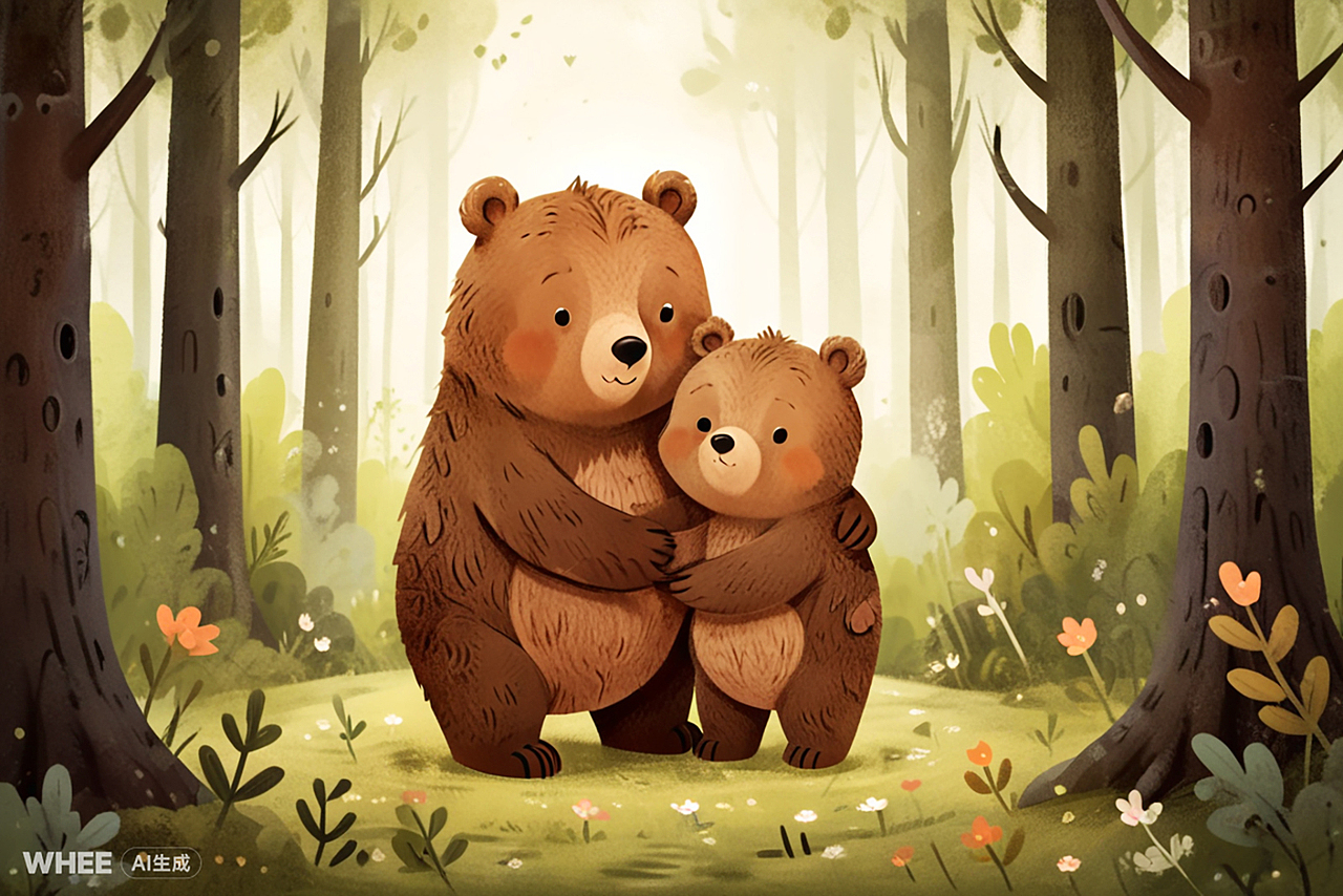 小熊的甜蜜梦境（图ZMzcwMDcwMzI4） - AI作品 - 站酷设计师美聪的猫原创素材 - 站酷ZCOOL
