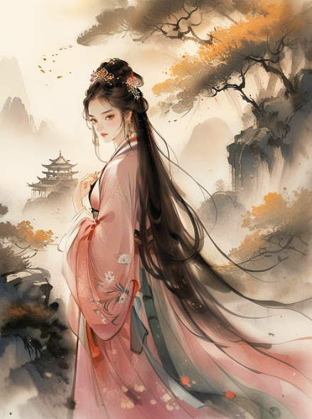 山有木兮木有枝，心悦君兮君不知（图ZMzYzNDYzNTY0） - AI作品 - 站酷设计师外星银_tongtong原创素材 - 站酷ZCOOL