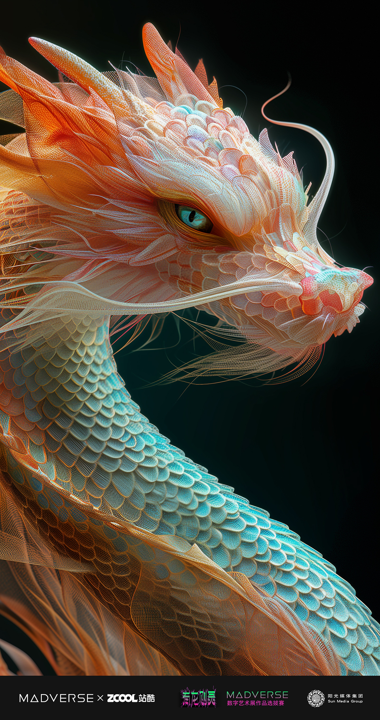 丝绸纤维艺术之中国龙