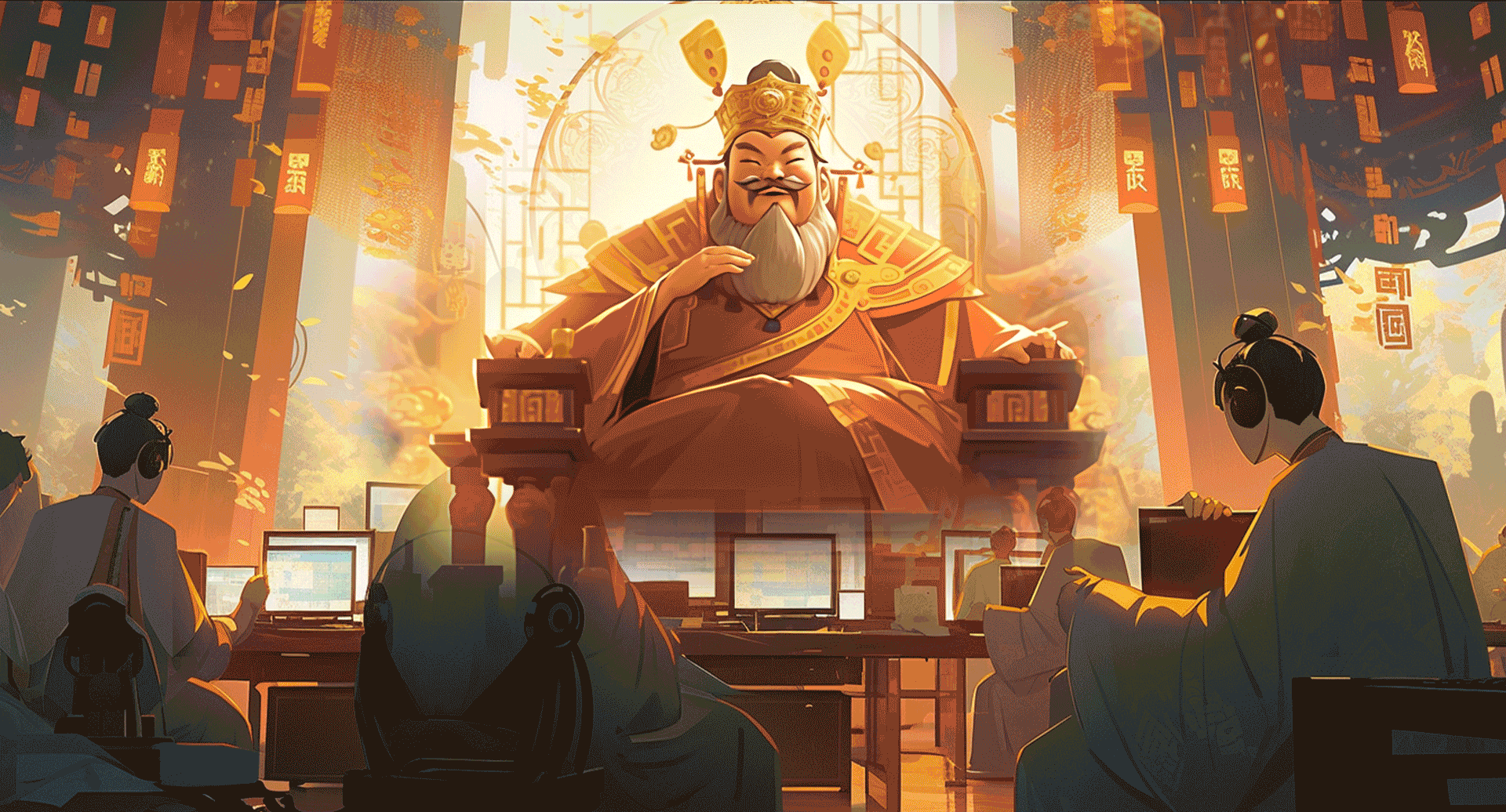 AIGC｜财神高座，AMD助力世间繁华（图ZMzU3Mjc2MDg0） - AI作品 - 站酷设计师大鹏c原创素材 - 站酷ZCOOL