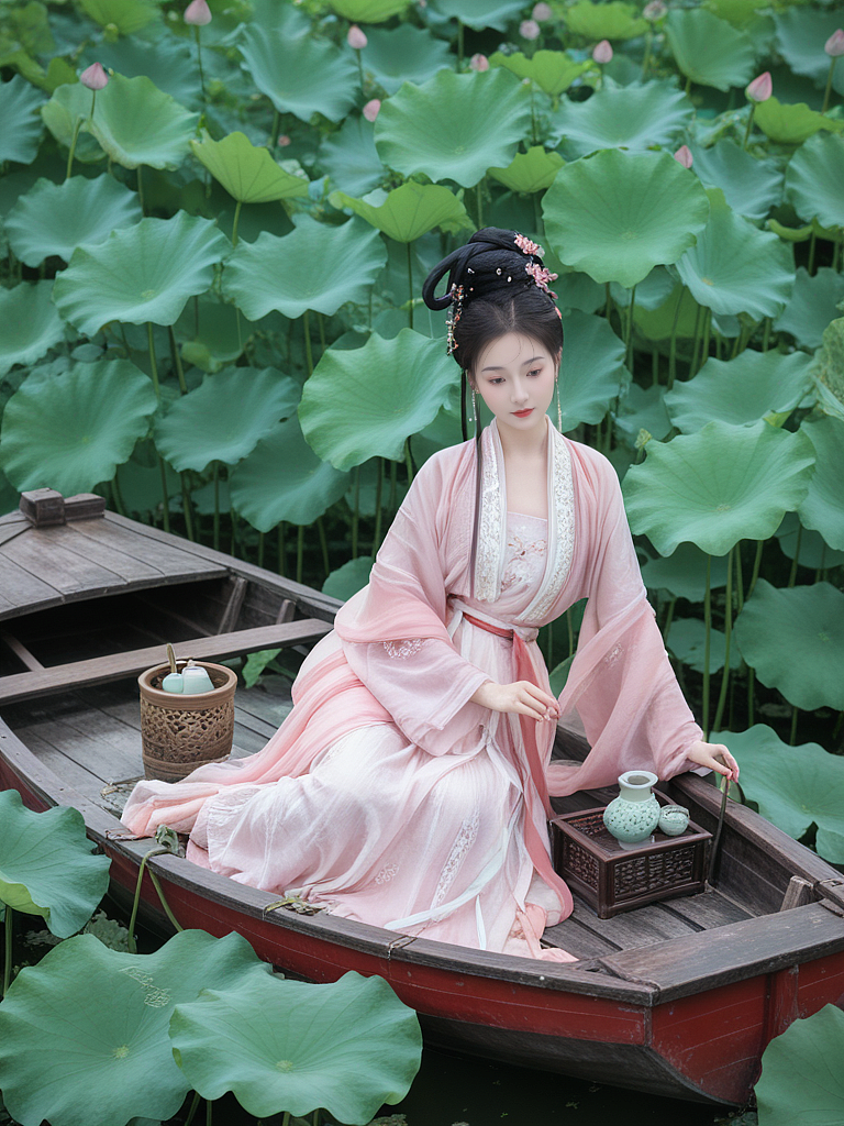 一剪梅·紅藕香殘玉簟秋（圖ZMzYzNjEyODEy） - AI作品 - 站酷設計師心愿OVO原創(chuàng)素材 - 站酷ZCOOL