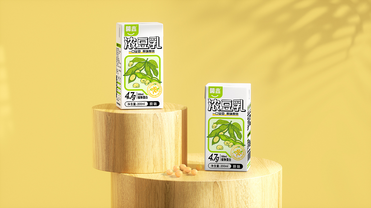 開鑫浓豆乳包装设计大赛