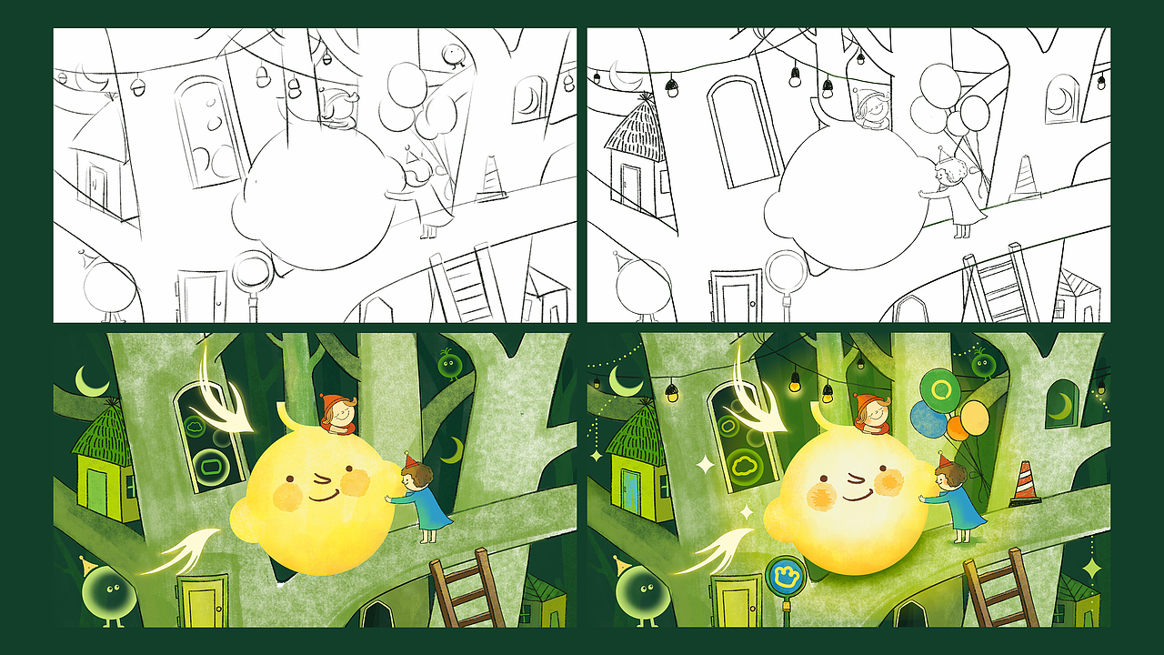 Babycare—月亮森林（图ZMzU0NDg2MTcy） - 海报 - 站酷设计师巫七也也原创素材 - 站酷ZCOOL