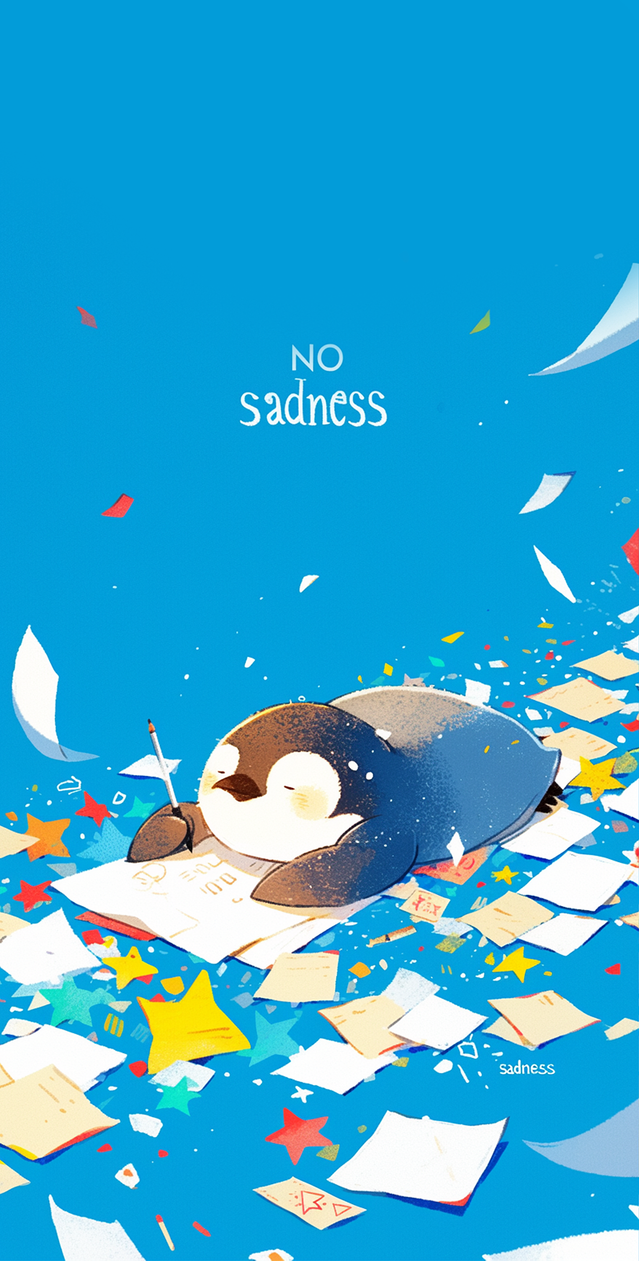 躺平企鹅（图ZMzY5NDk2NTAw） - 艺术插画 - 站酷设计师pizzchun原创素材 - 站酷ZCOOL