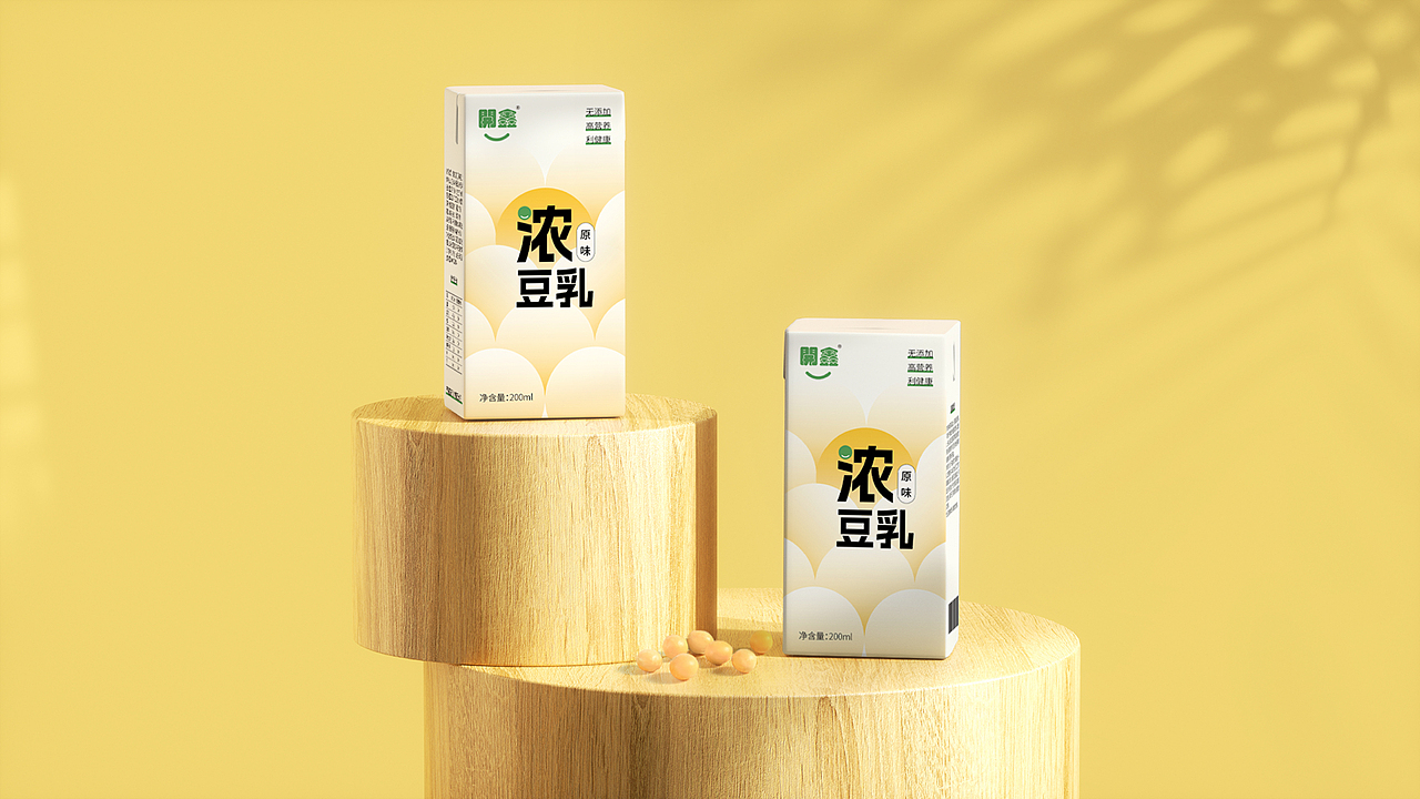 開鑫浓豆乳-产品包装设计