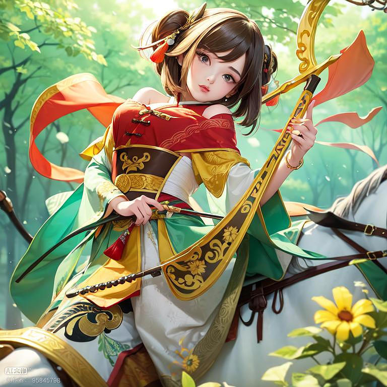 AI生成孙尚香（图ZMzQ3Mzk3ODcy） - 概念设定 - 站酷设计师Ana米原创素材 - 站酷ZCOOL