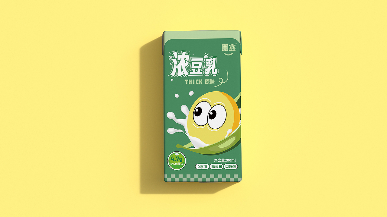 每天“豆”有你！開鑫浓豆乳主打一个陪伴。（图ZMzUwNjQxOTEy） - 商业插画 - 站酷设计师体重很轻原创素材 - 站酷ZCOOL