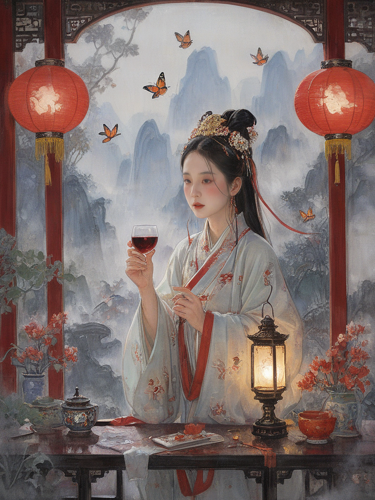 蝶恋花（图ZMzY0MzgwNTQw） - AI作品 - 站酷设计师哎吆喂安啦原创素材 - 站酷ZCOOL