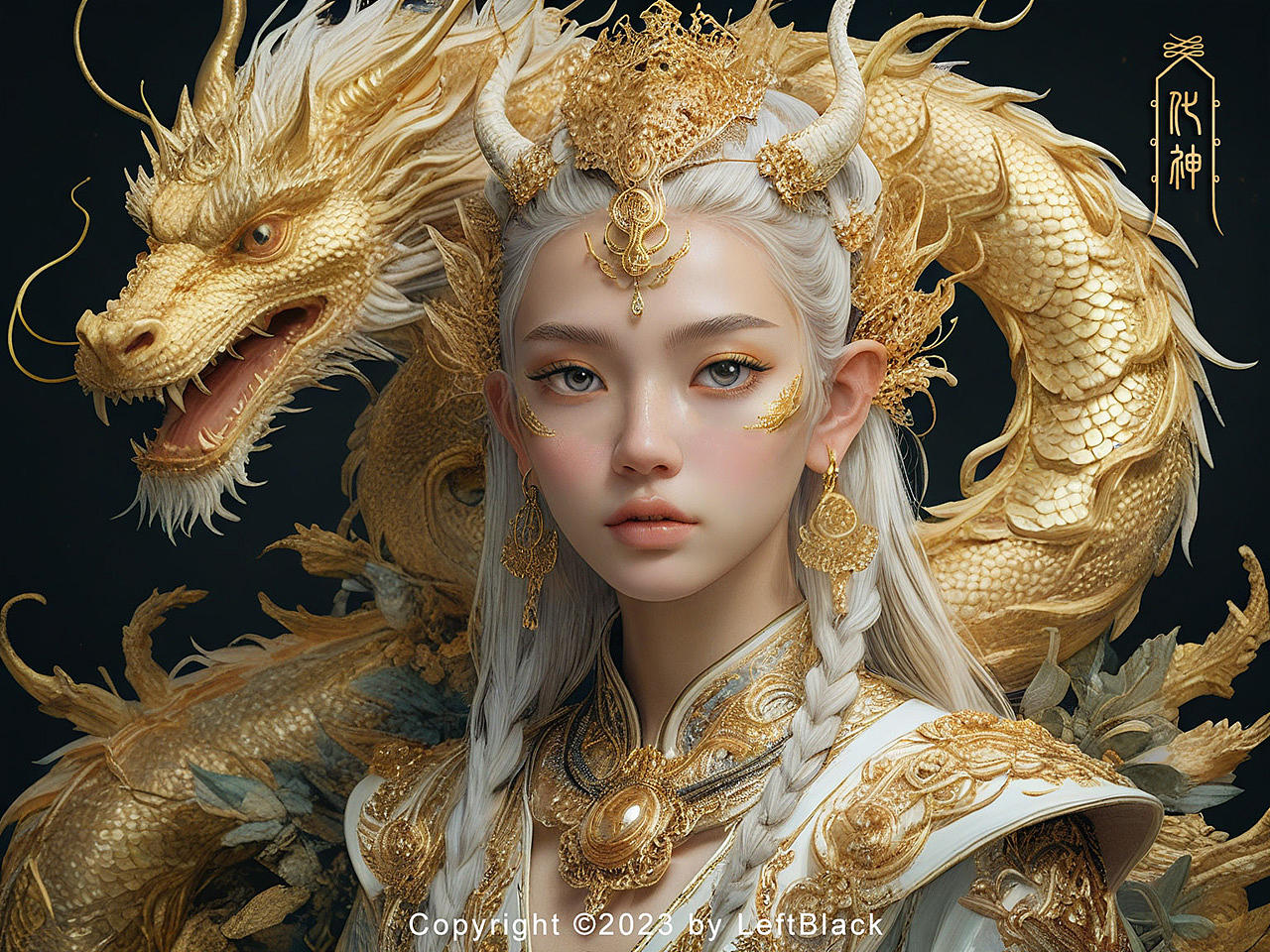 灵龙女修(图ZMzU5NTg1MTE2) - AI作品 - 站酷设计师LeftB原创素材 - 站酷ZCOOL