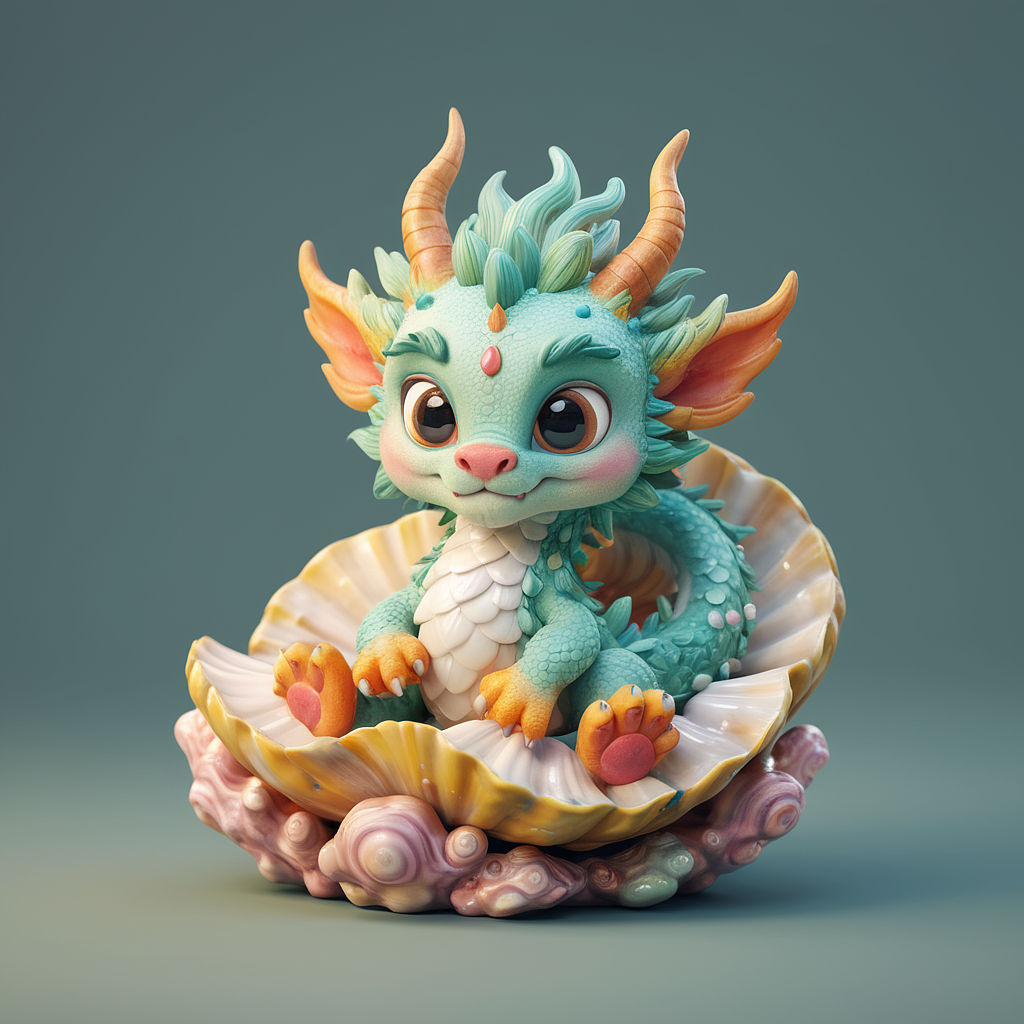 珍珠龙宝（图ZMzYwNjA2OTQ0） - AI作品 - 站酷设计师德里克文原创素材 - 站酷ZCOOL