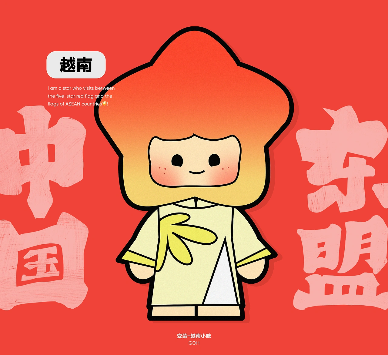 IP形象设计｜中国-东盟咣咣Goh！