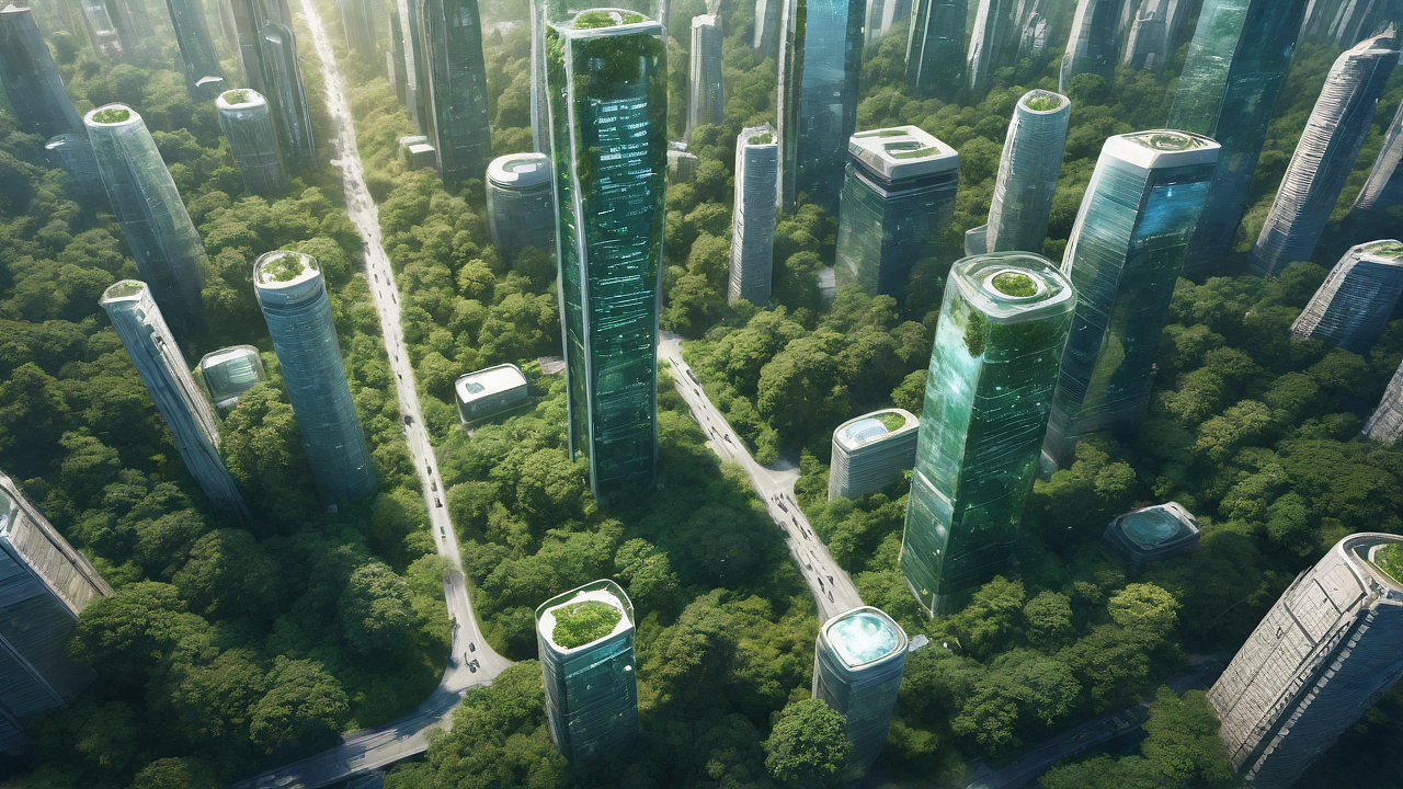 晶莹未来:透明奇迹中的森林都市(图ZMzU1NjAxOTQ4) - 其他空间 - 站酷设计师黑橘321原创素材 - 站酷ZCOOL