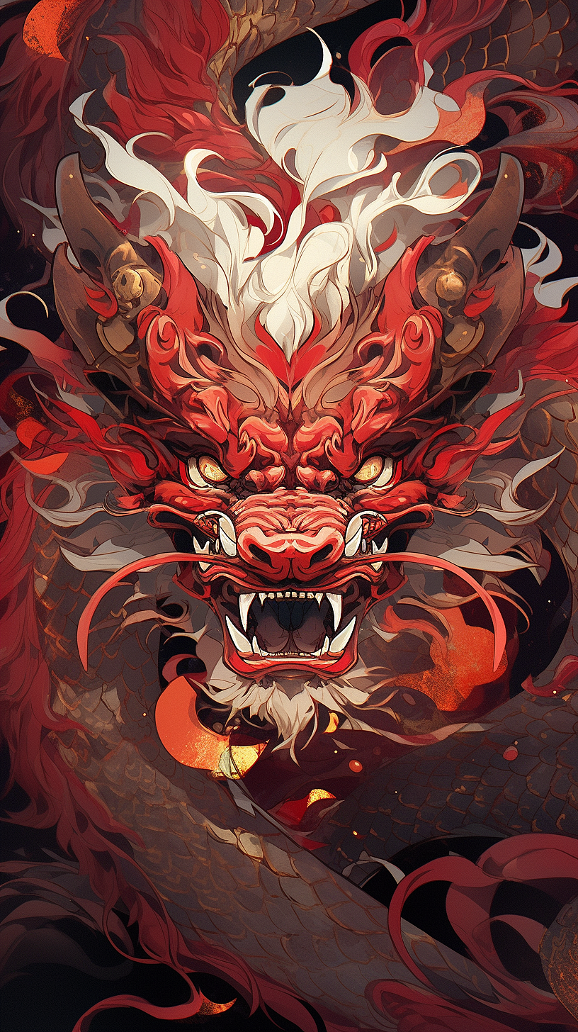 有龙则灵-叱诧风云（图ZMzY4MjQ1MDIw） - AI作品 - 站酷设计师爱偷懒的琦琦呀原创素材 - 站酷ZCOOL