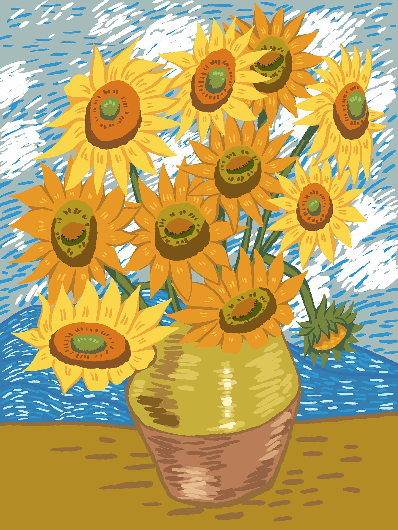 城市名画100-追逐太阳