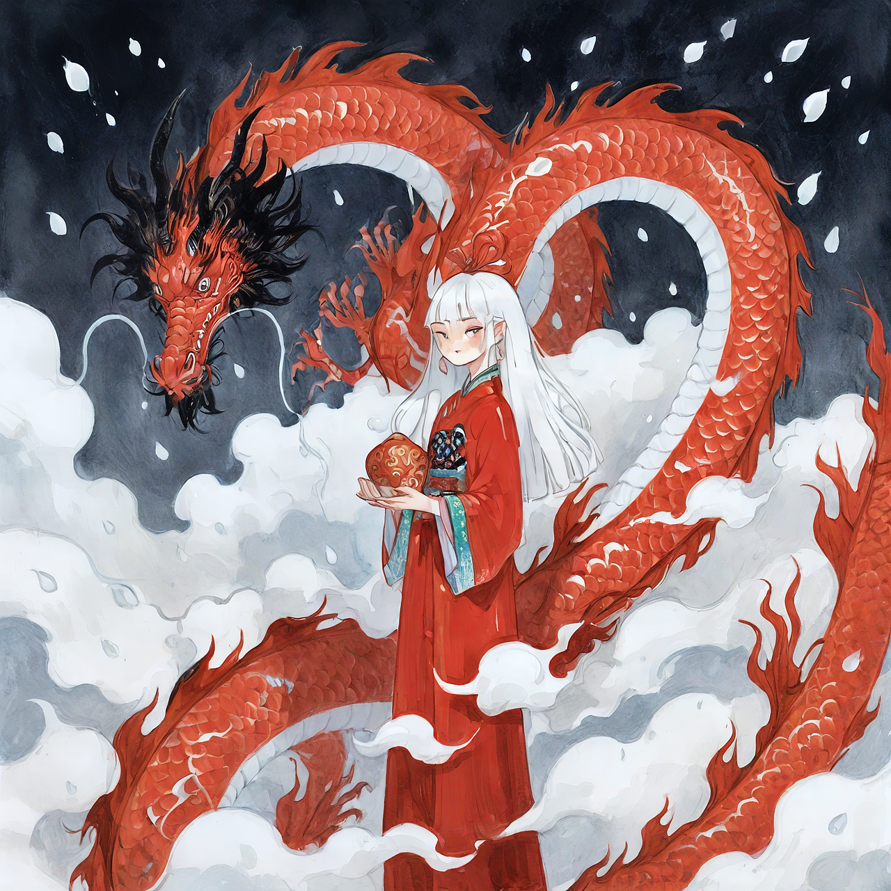 民间游龙（图ZMzYwMjYzMjQw） - AI作品 - 站酷设计师軟軟的猫尾原创素材 - 站酷ZCOOL