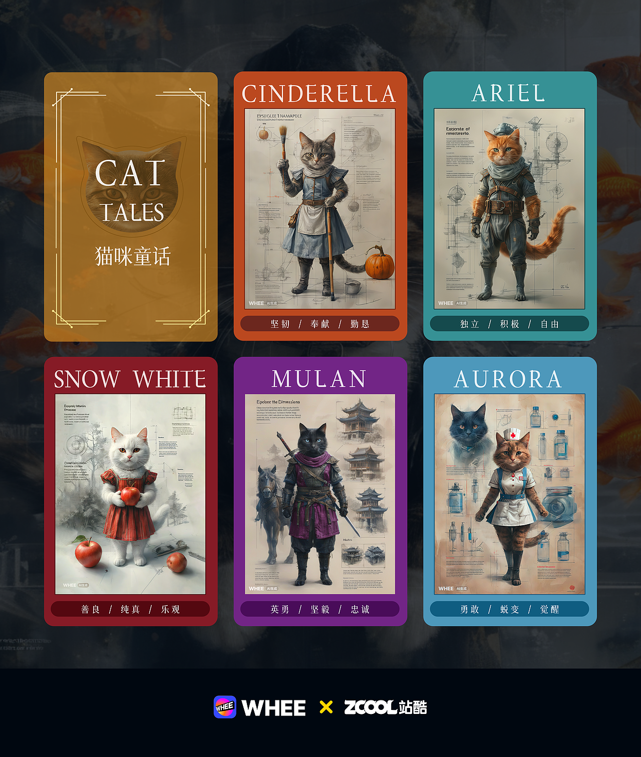 CAT TALES | 唤醒内心的魔法（图ZMzcwMTk2ODIw） - AI作品 - 站酷设计师千妙原创素材 - 站酷ZCOOL