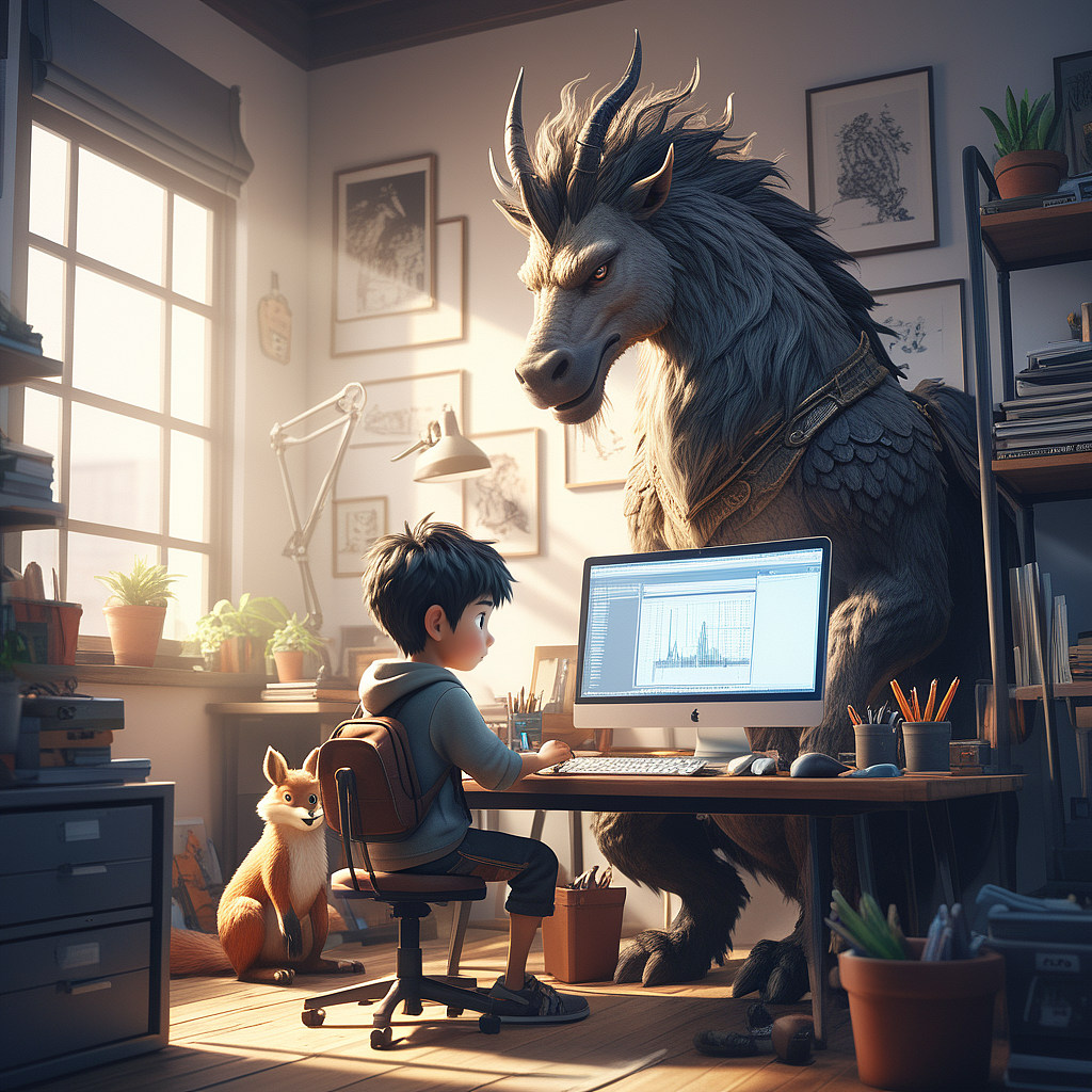 我的AI守护神（图ZMzU4NjAyOTk2） - AI作品 - 站酷设计师明原创素材 - 站酷ZCOOL