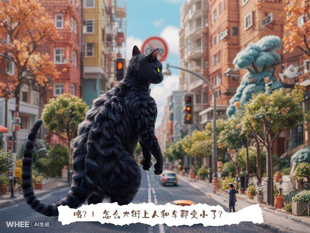 《猫斯拉的故事》（图ZMzY5NjU0MjQ4） - AI作品 - 站酷设计师Z33463154原创素材 - 站酷ZCOOL