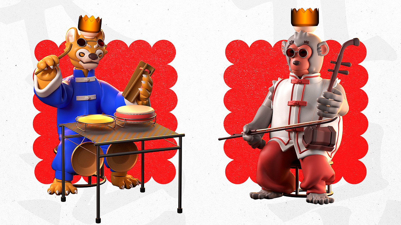 长治风物文创《长治五灵》IP文创设计