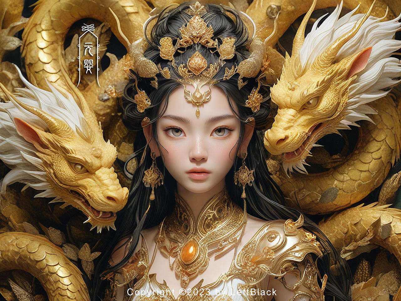 灵龙女修(图ZMzU5NTg1MTA4) - AI作品 - 站酷设计师LeftB原创素材 - 站酷ZCOOL