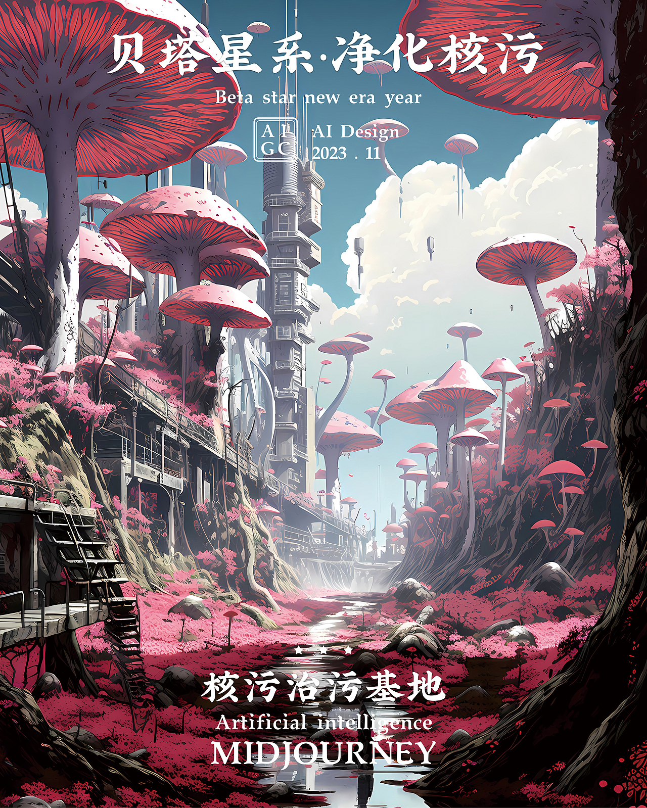 贝塔星系 净化核污（图ZMzU1ODgzOTQ4） - AI作品 - 站酷设计师朱宁浙原创素材 - 站酷ZCOOL
