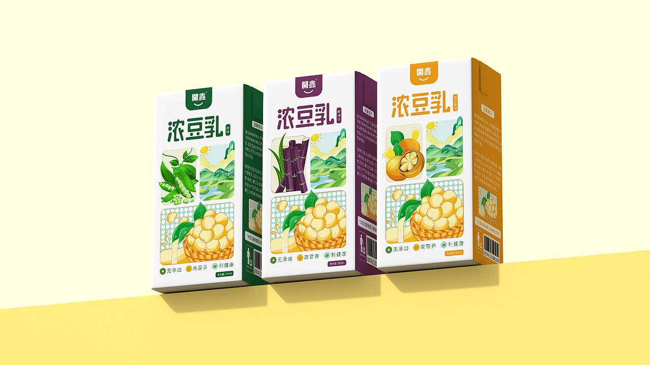 開鑫浓豆乳包装设计丨香浓豆乳包装设计（图ZMzUxODE0OTQ0） - 包装 - 站酷设计师樊樊阿原创素材 - 站酷ZCOOL