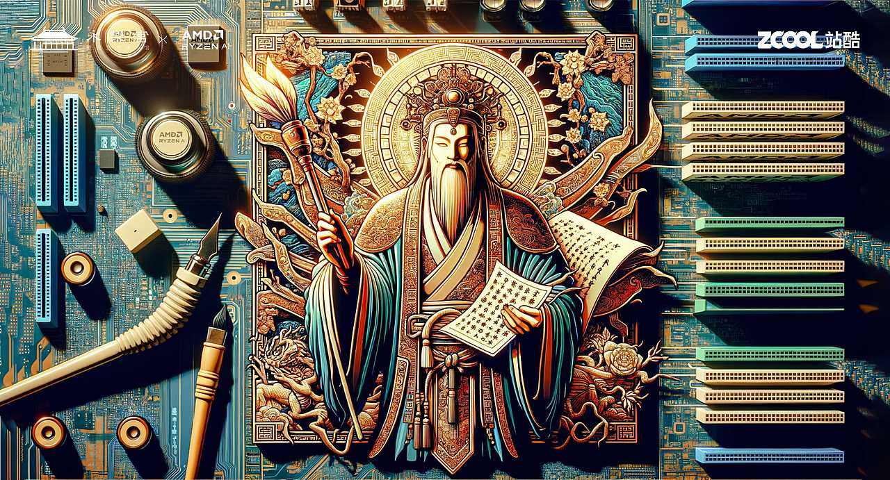 文昌帝君丨得心应手，值得拥有（图ZMzU3ODYwOTI0） - AI作品 - 站酷设计师雅礼集原创素材 - 站酷ZCOOL