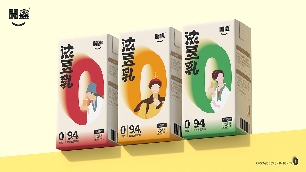 纯净·浓豆乳 | 開鑫浓豆乳包装设计