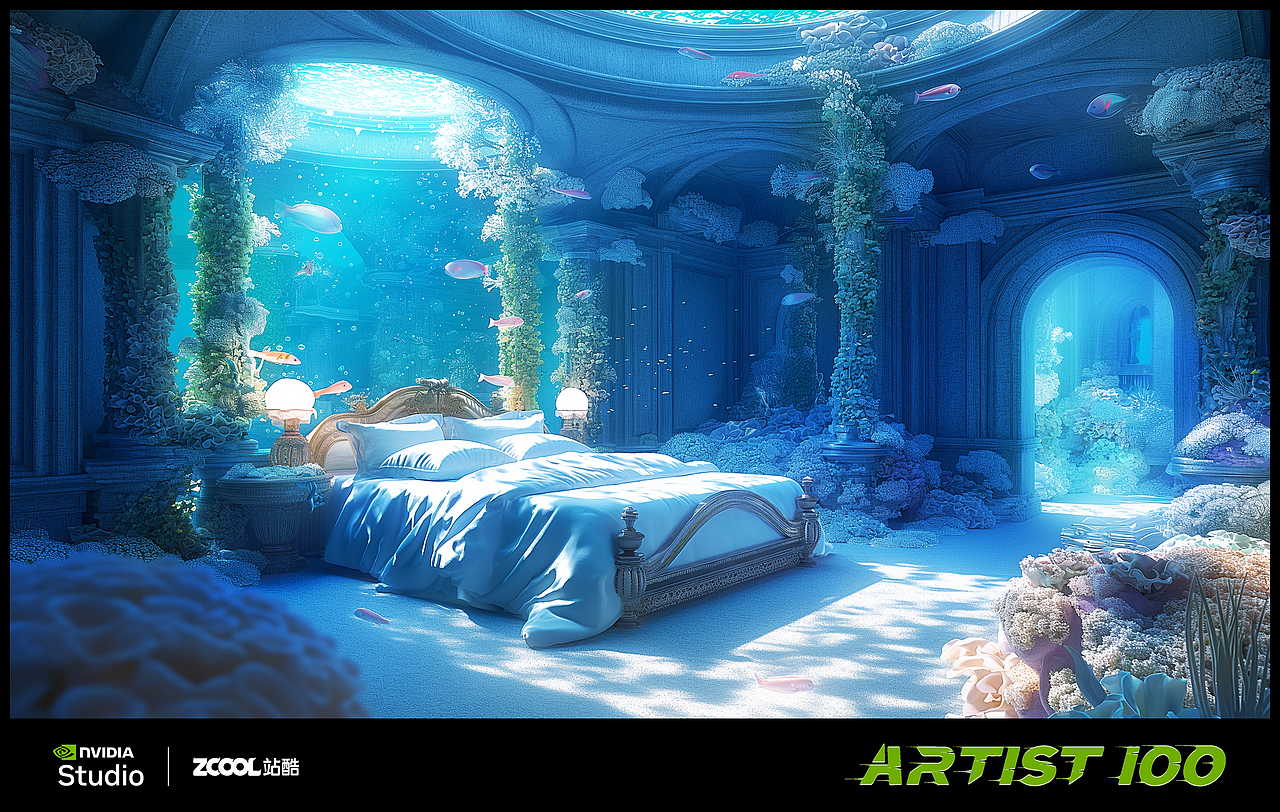 海中之城（图ZMzY4MDcyMTQ0） - AI作品 - 站酷设计师惗惗小Z原创素材 - 站酷ZCOOL