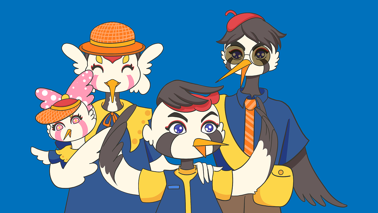 【IP】飞鹤家族！新形象来袭（图ZMzM4OTg1Mjky） - IP形象 - 站酷设计师蹭不上热度的子初原创素材 - 站酷ZCOOL