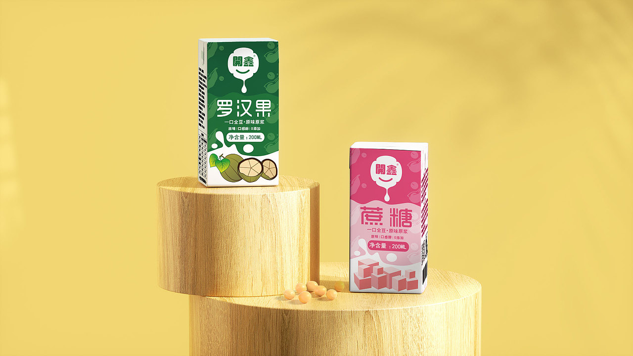 開鑫浓豆乳，就爱喝这一杯哦。（图ZMzUyMTkwNjky） - 包装 - 站酷设计师浅茉之设原创素材 - 站酷ZCOOL