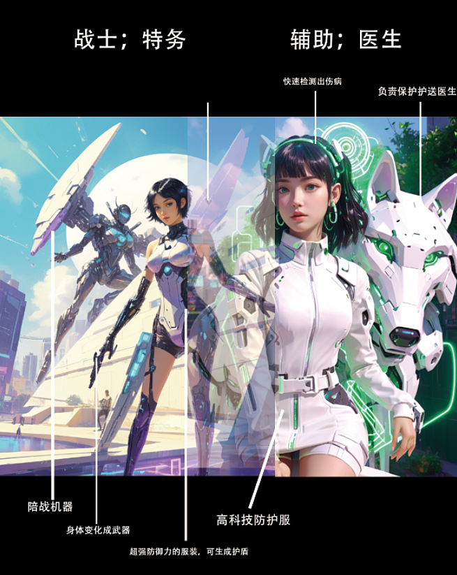 《未来巾帼英雄》（图ZMzU1MDUwNzc2） - AI作品 - 站酷设计师是anni原创素材 - 站酷ZCOOL
