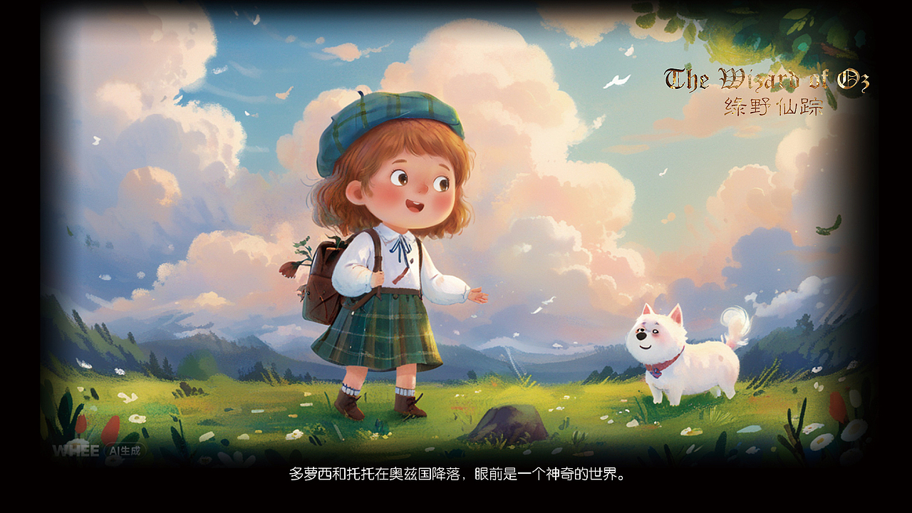 《绿野仙踪》童话故事绘本风格插画(图ZMzcwMDUyNzg0) - AI作品 - 站酷设计师王大垂原创素材 - 站酷ZCOOL