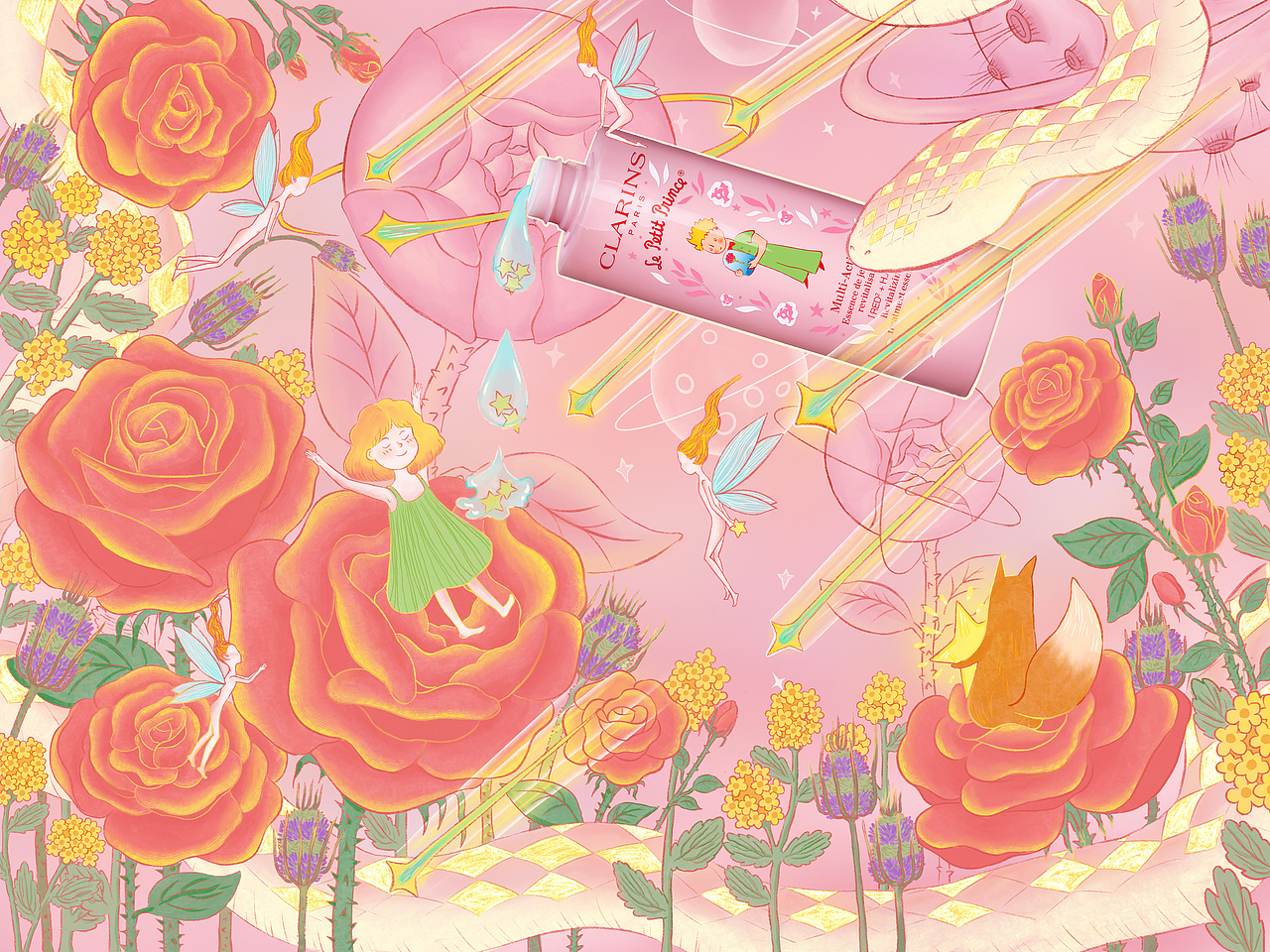 邂逅＃粉嫩多巴胺少女＃少女的养成系列（图ZMzQ0MDM4MjM2） - 商业插画 - 站酷设计师科三还没过原创素材 - 站酷ZCOOL